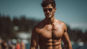 Young man wearing sun glasses