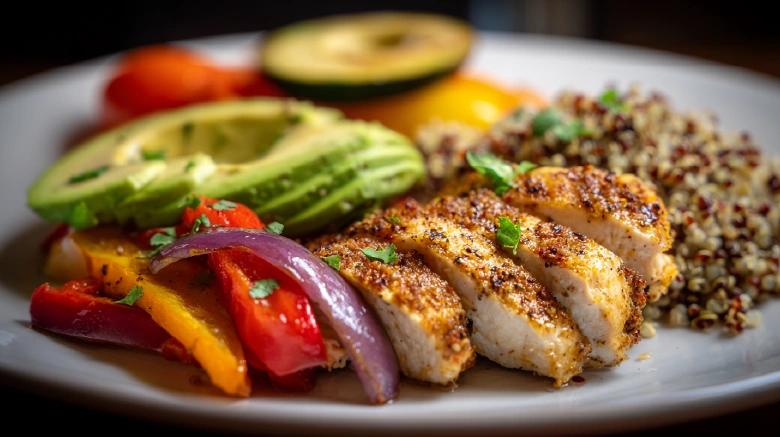 healthy foods on table