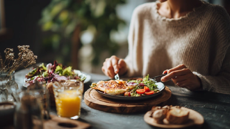 healthy foods on table