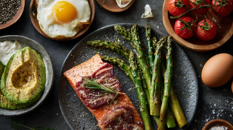 healthy foods on table