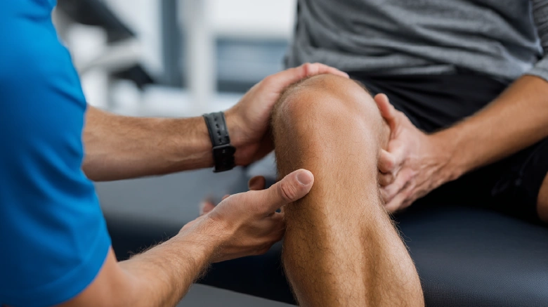 Injured Caucasian Athlete