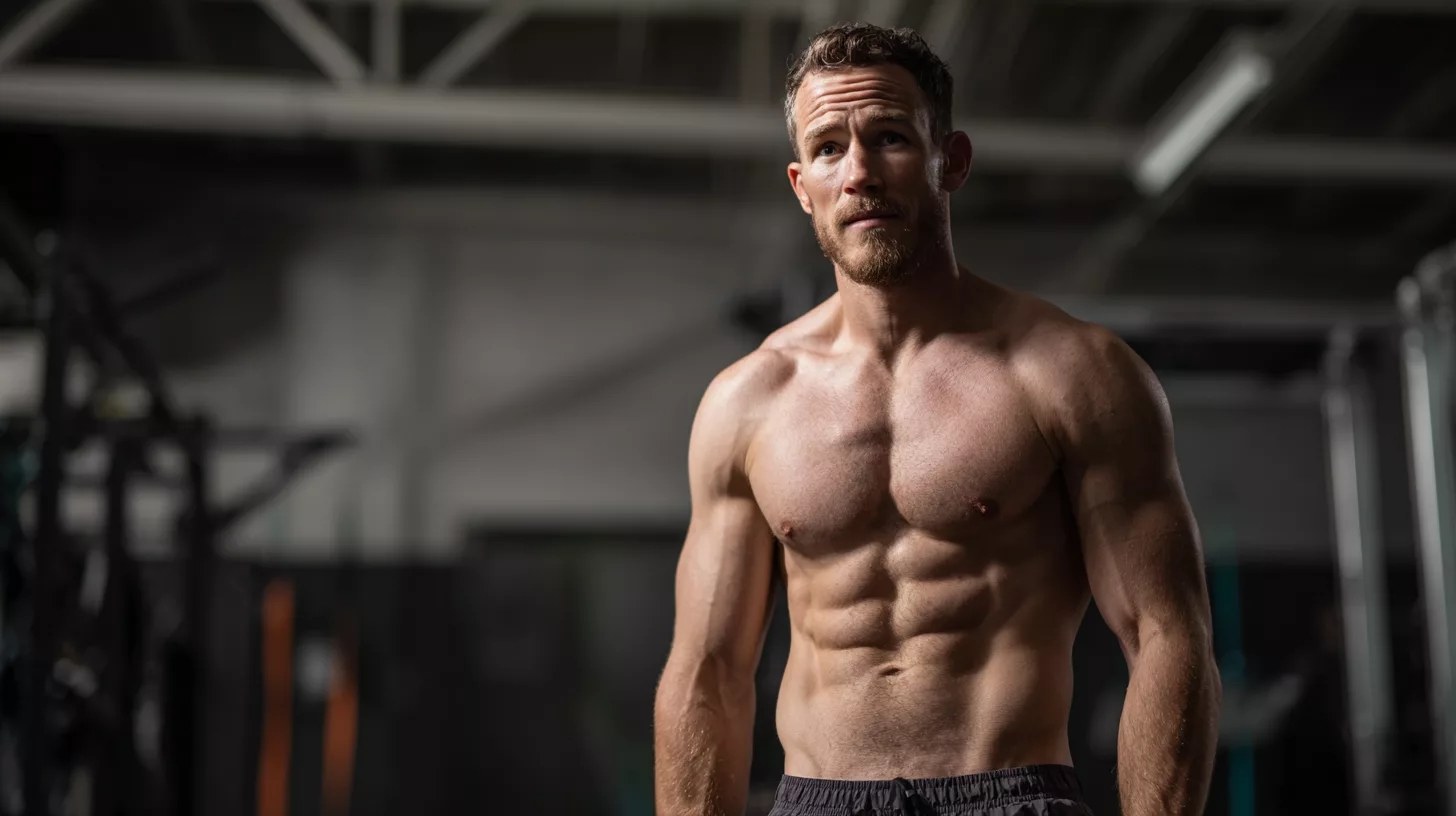 Bodybuilder standing