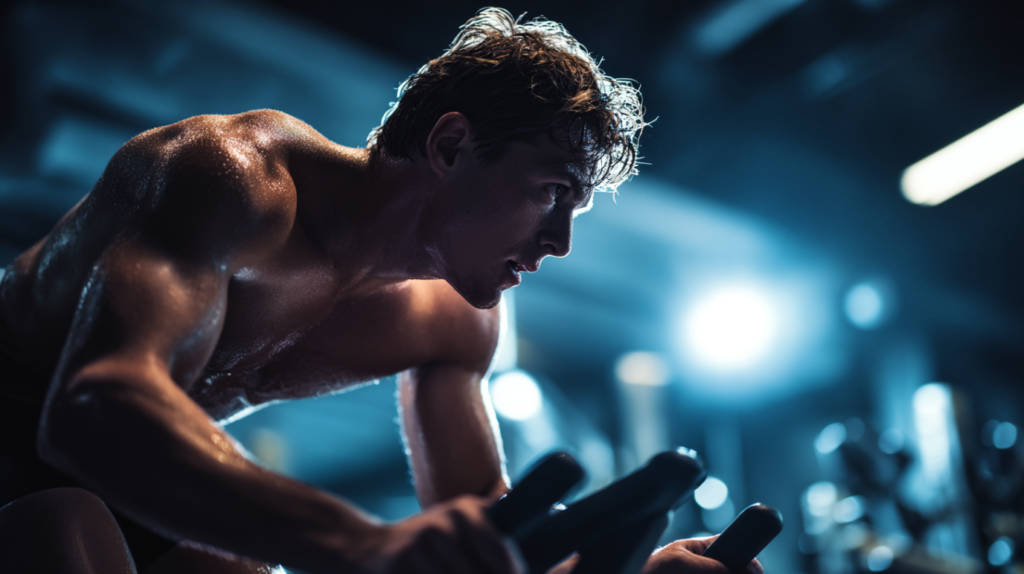 Canadian work hard on the gym