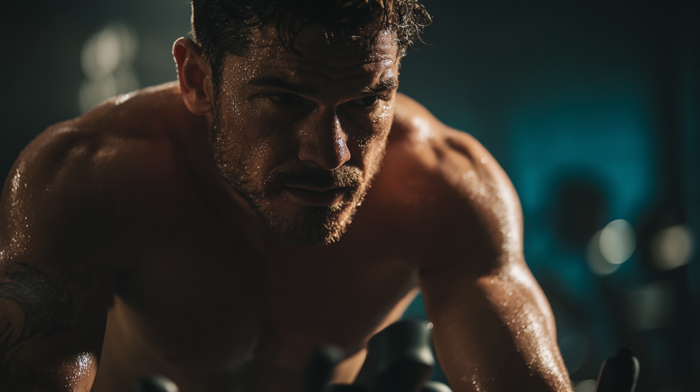 Tattooed bearded cyclists