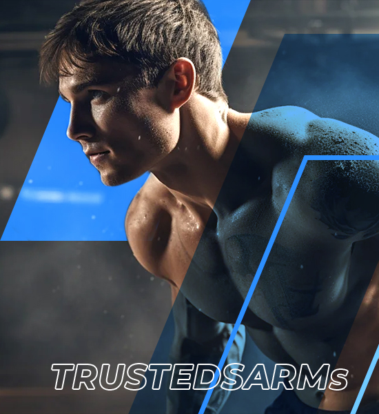 An athlete looking ready and determined