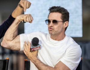 Hugh Jackman posing for the camera
