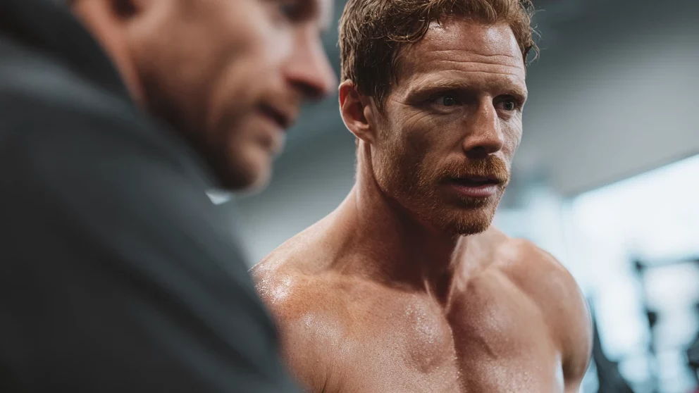 Taking some good advice , gym instructor