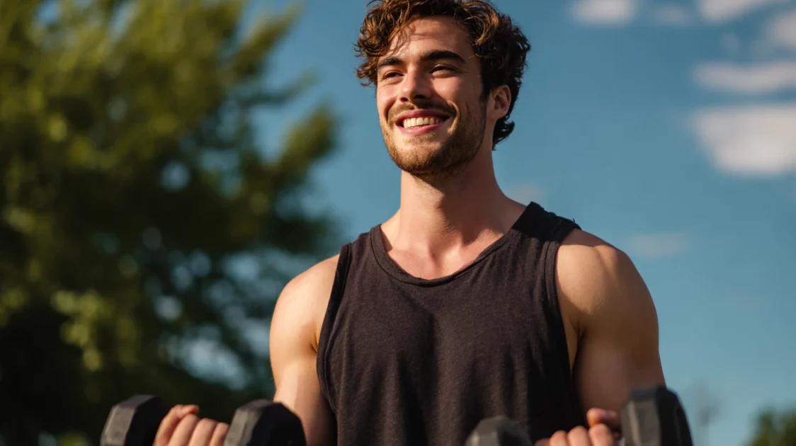 Feeling good doing exercise