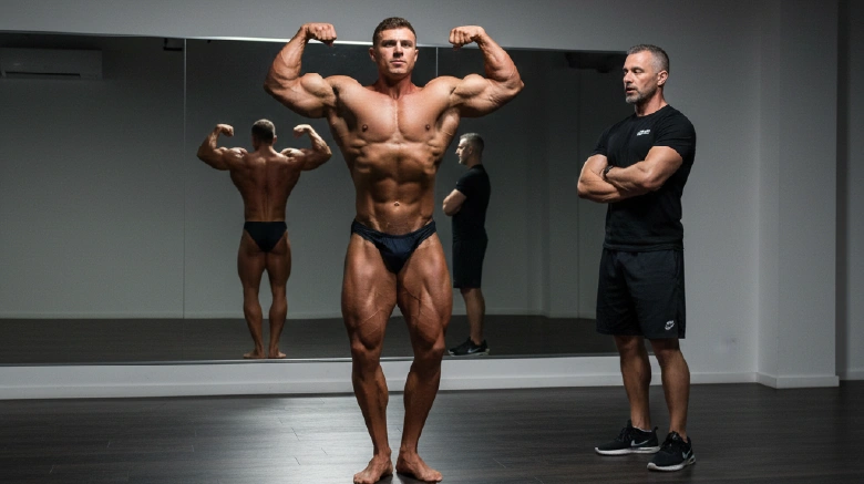 Bodybuilding Competition Mandatory Posing Practice