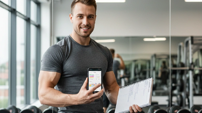 Athlete Tracking Progress In Gym SARMs Growth Performance Focus