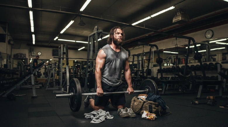 Athlete with poor hygiene