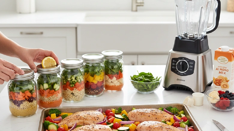 busy-bodybuilder-meal-prep-sheet-pan-mason-jars