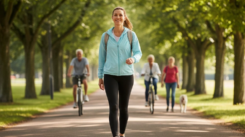 Beginner Stamina Building Brisk Walk Cycling