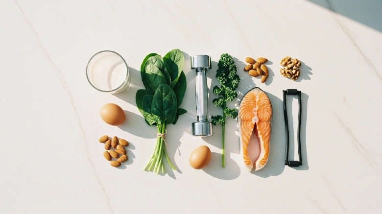 Bone health diet and weight-bearing exercise