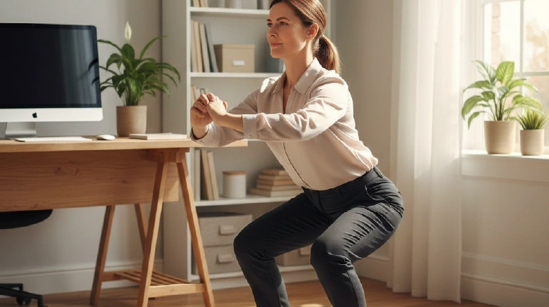 Strength For Sedentary Beginners Wall Push Ups Squats